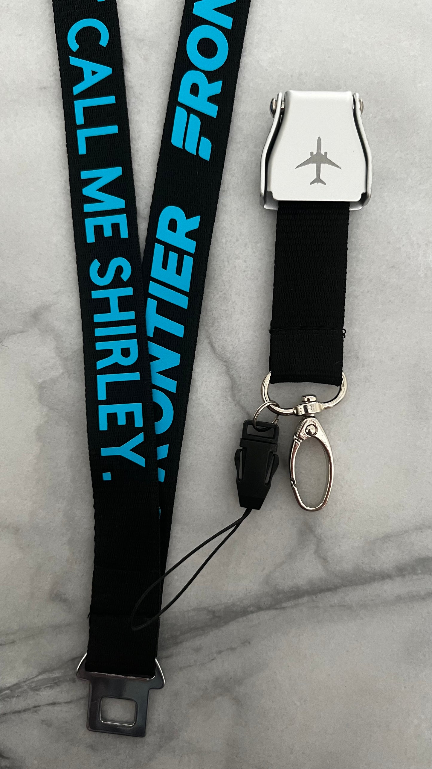 F9 Seatbelt Extension Lanyard - Don’t Call Me Shirley!