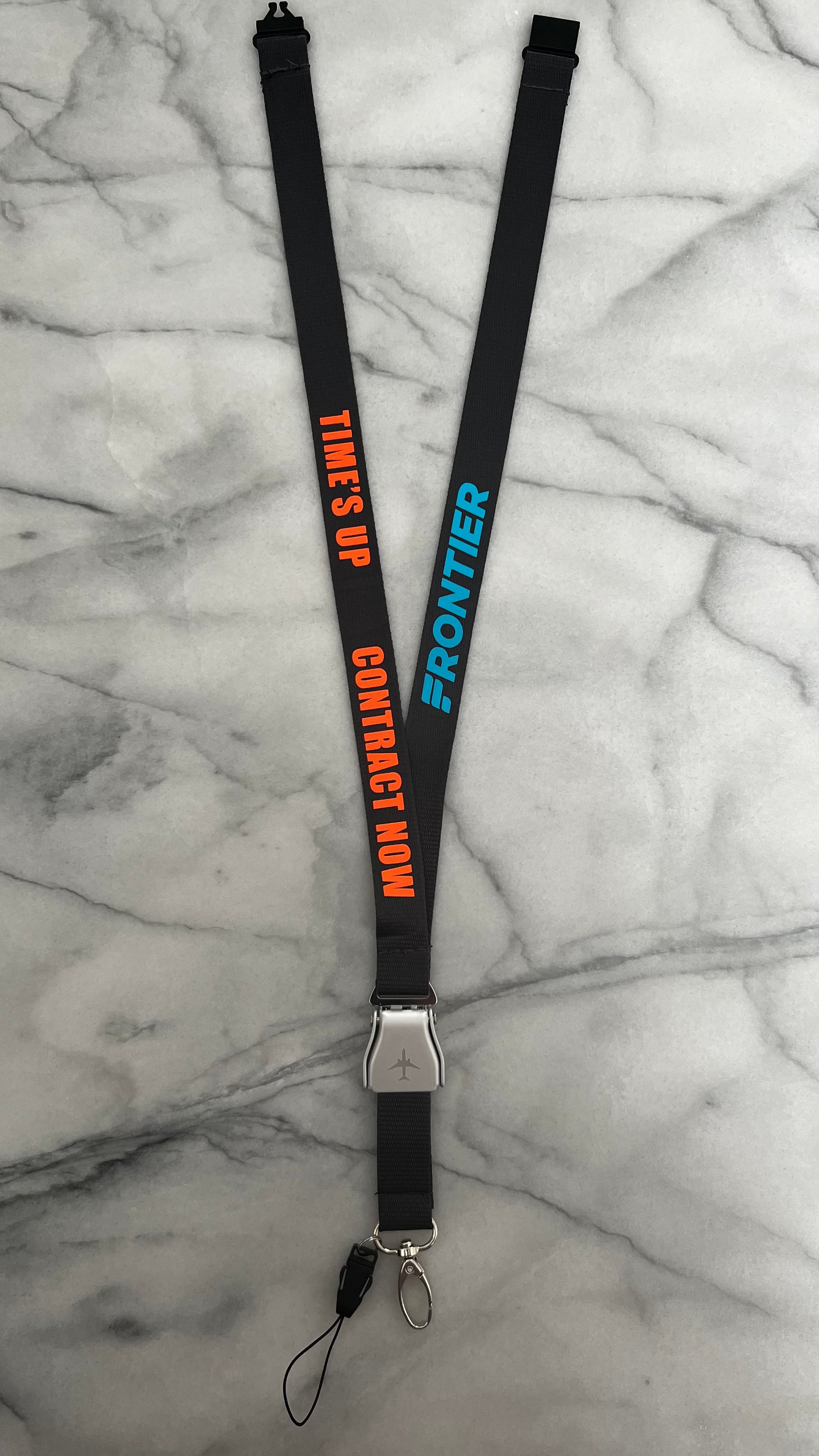 Gray lanyard