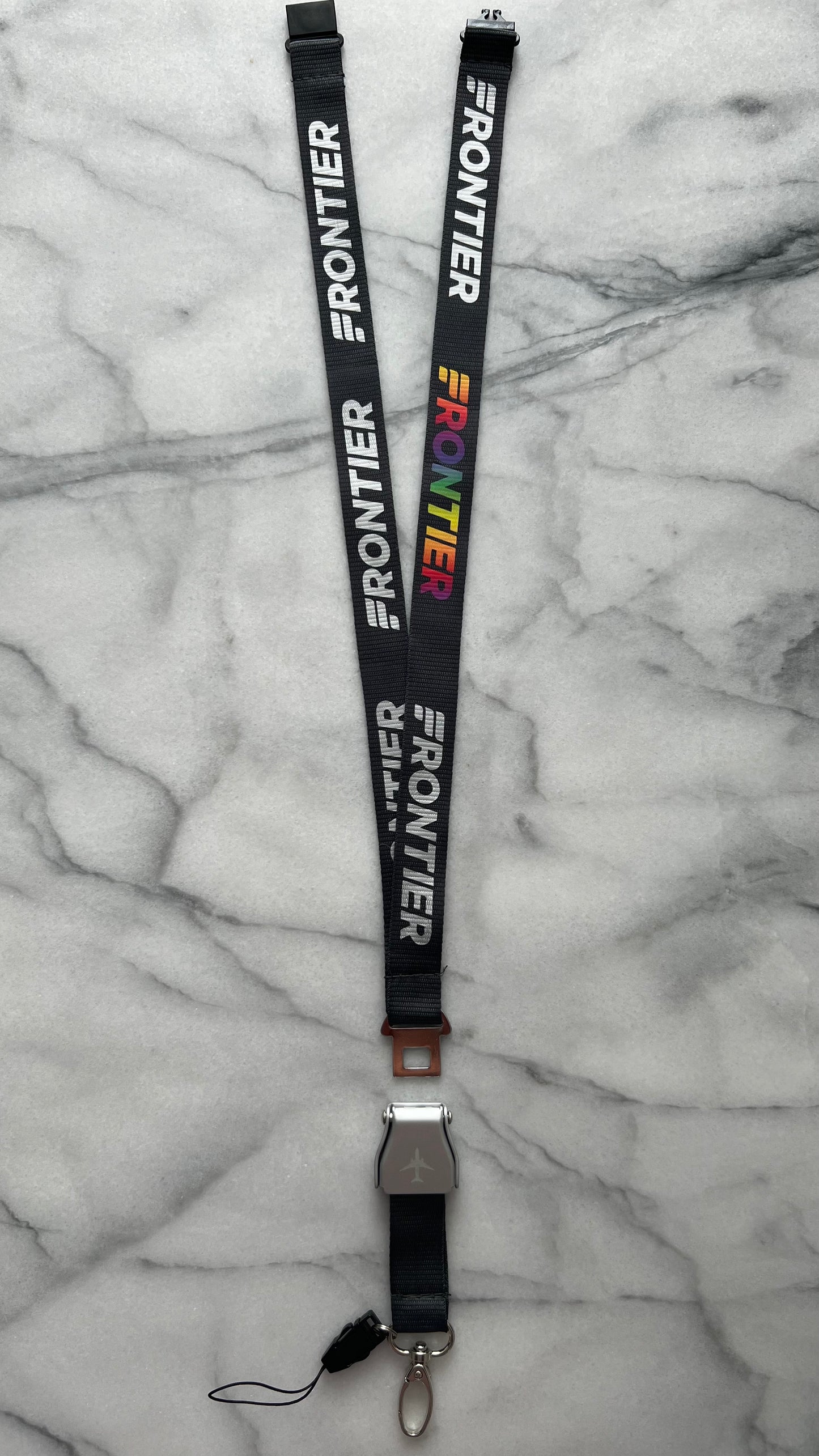 F9 Seatbelt Extension Lanyard - Silver and Pride