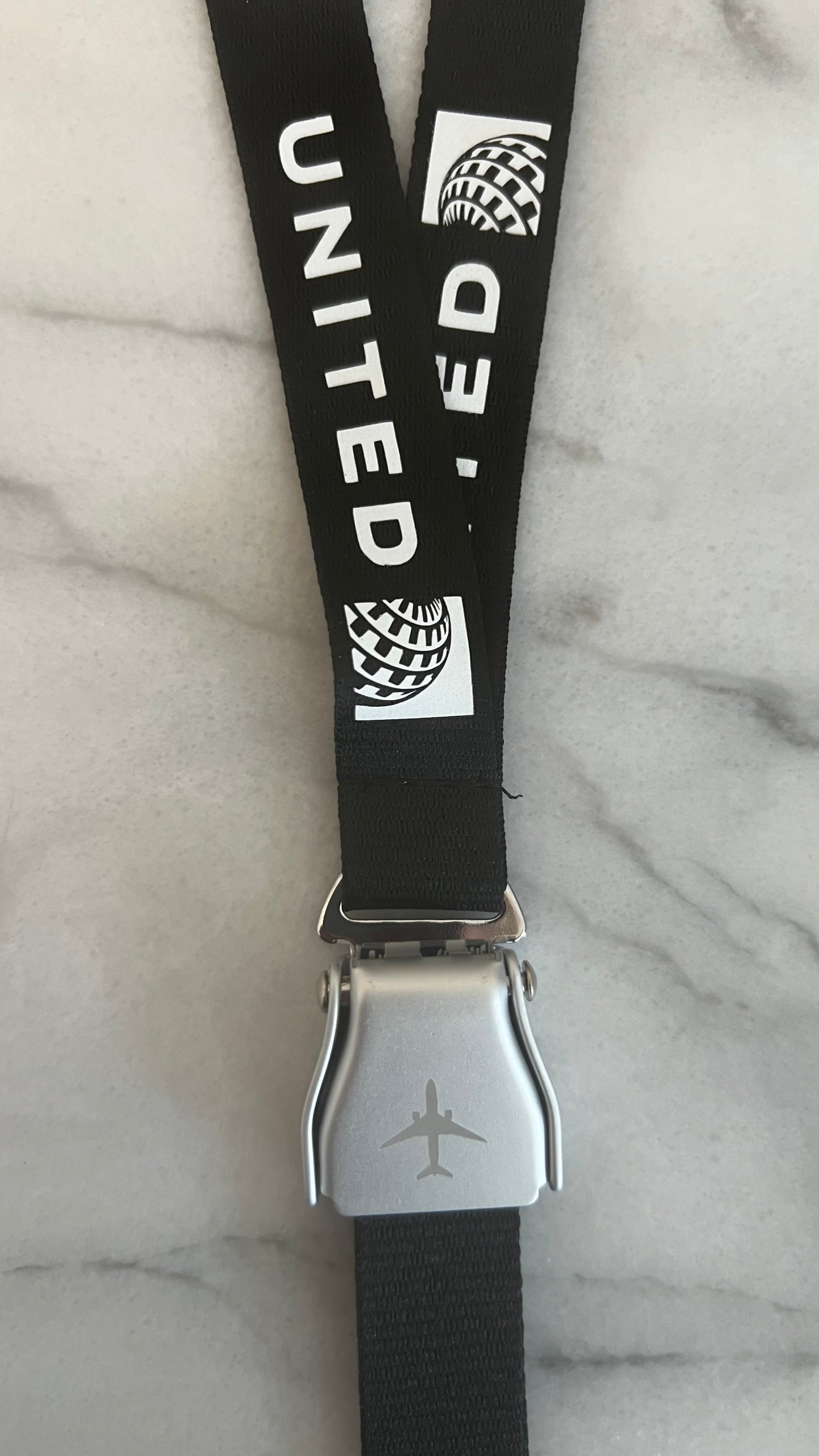 United Airlines Seatbelt Extension Lanyard