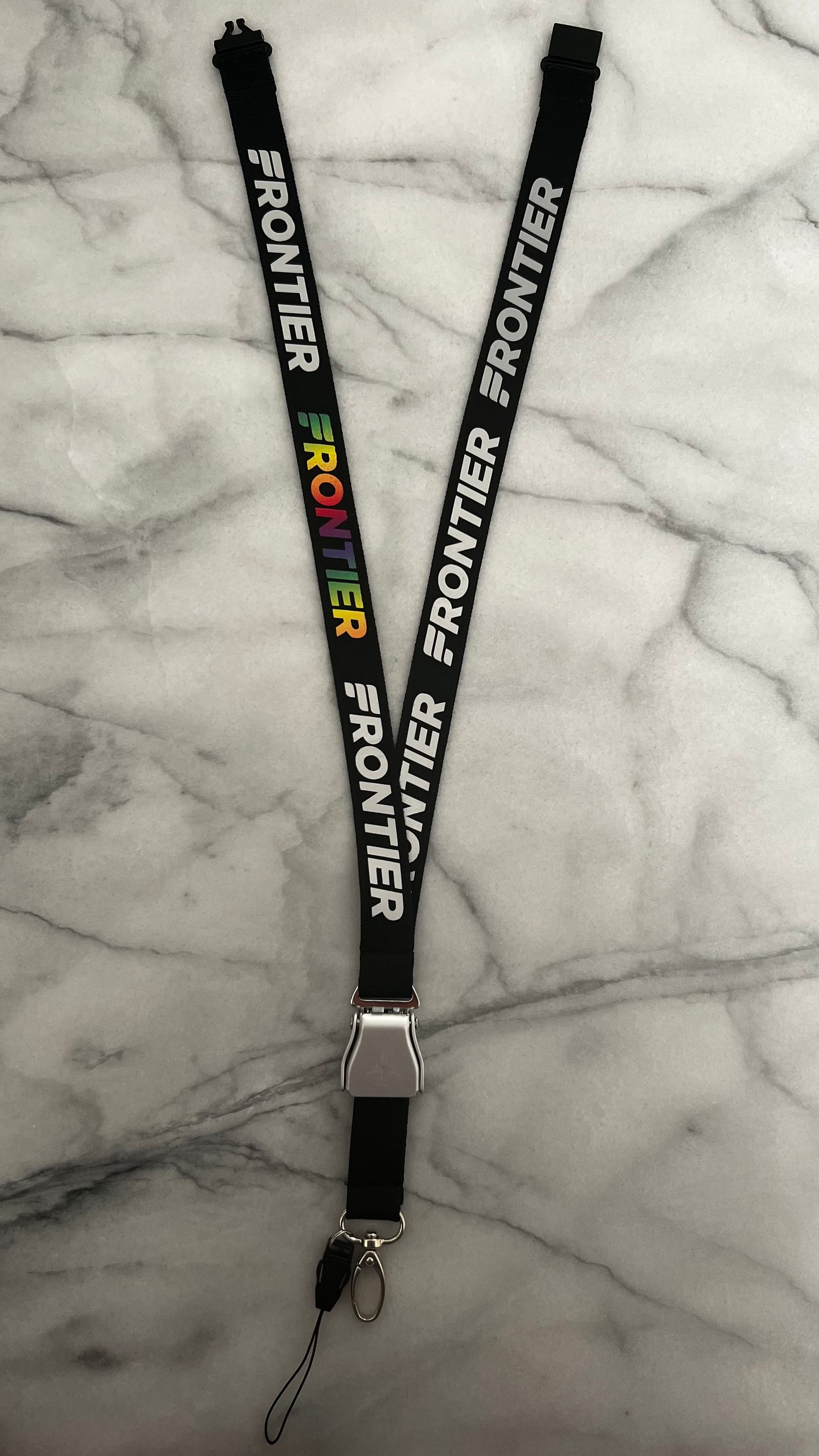 F9 Seatbelt Extension Lanyard - Silver and Pride